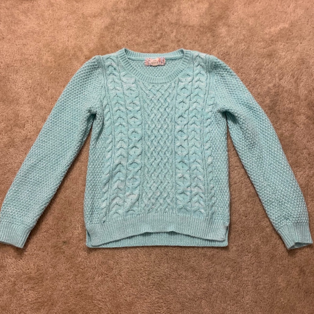 pink republic aqua sweater